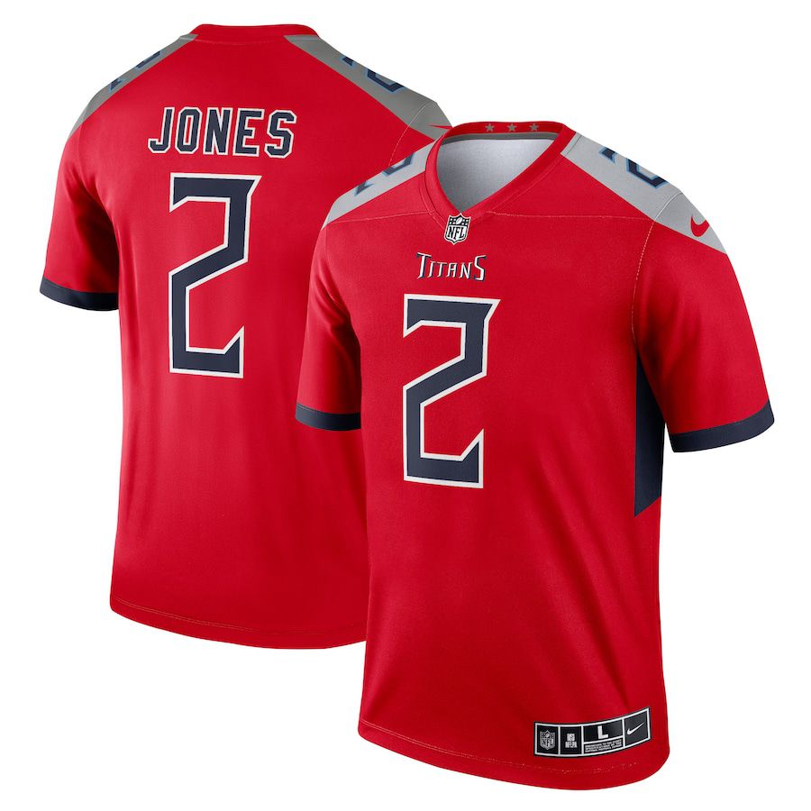 Men Tennessee Titans #2 Julio Jones Nike Red Inverted Legend NFL Jersey->tennessee titans->NFL Jersey